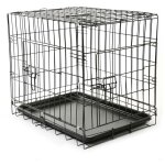 Tresko cage de transport 62 x 45 x 52 cm pour chien pliable 2 portes transportable caisse de transport ...