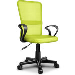 Tresko chaise de bureau vert clair, chaise de bureau pivotante, avec accoudoirs et roulettes en plastique ...