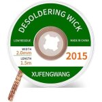 Tresse  dessouder, pour enlever l'tain  souder et dmonter les composants lectriques, fil  dessouder ...