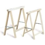 Tr�teau pliant bois h�tre 750x750mm mercier 416