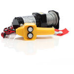 Treuil �lectrique - 1 cv / 12 v - traction jusqu'� 907 kg - cabestan � c�ble an acier 12, 5 m - outil ...