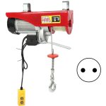 Treuil lectrique, avec cble de 18 m, 500 kg - 1 000 kg, prise 1 800 weu, 220 v - tonysa