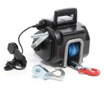 Treuil �lectrique motoris� - 450 w / 12 v - traction jusqu'� 6804 kg - vitesse de levage max. 1, 38 m ...