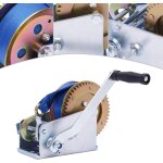 Treuil manuel 1588 kg avec frein et double fonction d'auto - blocage - treuil manuel - longueur de sangle ...