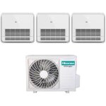 Hisense - trial split console 12 + 12 climatiseur avec 3amw72u4rfa r - 32 wi - fi en option avec tlcommande ...