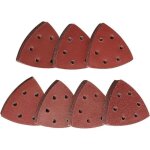 Triangl poncag, triangle de poncage 70 triangles abrasifs autoagrippants 6 trous grain 60 / 80 / 120 ...