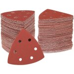 Triangle de poncage 70 triangles abrasifs autoagrippants 6 trous grain 150 lot de papier a poncer triangle ...