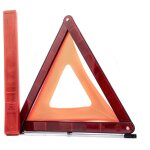 Triangle de signalisation homologu - pliable, rflchissant, dans un tui pratique, certificat e4