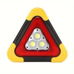 Triangle de signalisation solaire led portable ? lumi�re d?avertissement haute visibilit� avec cob haute ...