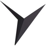 Triangulaire fer lampe murale led, applique murale noire, applique murale industrielle, luminaires mural ...