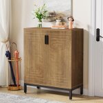 Tribesigns 5 niveaux armoire � chaussures avec portes - 20 paires meuble chaussure entree, 80x 38x 95cm, ...