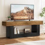 Tribesigns, meuble tv, �tag�re tv de 160 cm pour t�l�viseurs jusqu'� 70 pouces, support tv avec base ...