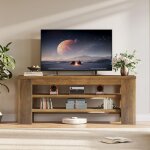 Tribesigns mobilier tv pour t�l�viseurs jusqu'� 55 pouces (140 cm), centre de divertissement avec �tag�res ...
