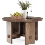 Tribesigns table basse ronde sur pi�destal, petite table d'appoint ronde de 80 cm (31, 5 pouces), meuble ...