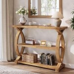Tribesigns table console en bois massif de 105 cm (41, 34 pouces) pour entr�e et salon, table d'appoint ...
