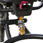 Tricycle modulaire r�versible babygo si�ge en cuir lumi�res sons face � maman couleur: noir