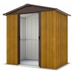 Trigano - abri de jardin métal 2, 77 m² - aspect bois et marron Trigano - abri de jardin métal 2, 77 m² - aspect bois et marron