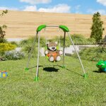 Trigano - portique bb 1, 20 m avec poutre orange de 25 mm, et pieds bleus de 22 mm