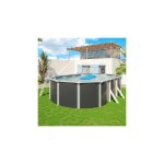 Trigano - piscine - hors sol acier 6, 35 x 4, 60 m anthracite - varuna Trigano - piscine - hors sol acier 6, 35 x 4, 60 m anthracite - varuna