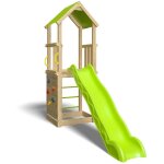 Trigano - tour de jeux 2, 74 m avec toboggan vert et naturel