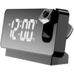 Trimec - r�veil � projection pour chambre � coucher, radio - r�veil num�rique avec gradateur 0 - 100 ...