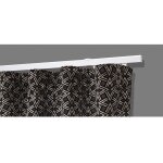 Tringles chemin de fer montes duralac - aluminium - 2 rideau - longueur 1, 60 m - finition blanc