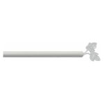 Tringle déco extensible 'feuillina' 80 - 110cm blanc Tringle déco extensible 'feuillina' 80 - 110cm blanc