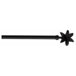 Tringle déco extensible fleurella 40 - 60cm noir Tringle déco extensible fleurella 40 - 60cm noir