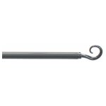 Tringle déco extensible 'spiralia' 40 - 60cm gris Tringle déco extensible 'spiralia' 40 - 60cm gris