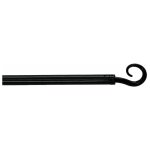 Tringle déco extensible 'spiralia' 40 - 60cm noir Tringle déco extensible 'spiralia' 40 - 60cm noir