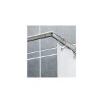 Tringle dia. 25mm pour rideau de douche d'angle ajustable 120 / 220 cm inox