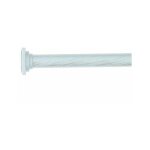 Madeinnature - tringle extensible entre - murs / idal pour une penderie / 135  250 cm - blanc.
