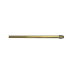 Tringle ovale 10x5 mm, 50 � 80cm, avec pitons de fixations, laiton, 2 pi�ces