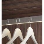 Tringle de penderie led  recouper - couleur : alu bross - sc herrajes