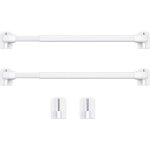 Tringle � rideau extensible r�glable 40 - 60 cm blanc, tige de tension pour fen�tre et armoire (2 pi�ces) ...