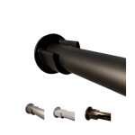 Tringle  rideaux fer forg entre - murs, tringle penderie, couleur et longueur au choix  20 mm + 2 ...