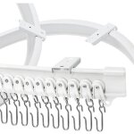Tringle rideau flexible extensible de 5 m�tres - barre rideau, rail pour rideaux s�parateurs de pi�ces ...