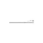 Tringle pour serrure 4 points de porte basculante - viro argent 1 pi�ce
