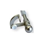 Tringle vitrage autobloquante sans percage (nickel mat) - 60  90 cm - nickel mat