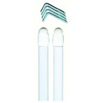 Tringle pour vitrage plate blanc 30x45 x2 - ardec