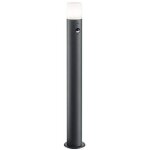 Trio - potelet led 1xe27 max 28w detecteur de mouvement anthracite hauteur 80cm hoosic 50216281
