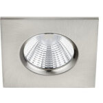 Trio - spot encastrable carr� led 5w ip65 zagros nickel 8x8 cm lighting