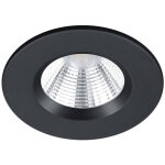 Trio - spot encastrable rond zagros led noir 5w ip65 �8 cm lighting