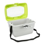 Box de transport mini - capri 40  22  30 cm gris clair / vert pour rongeurs - trixie