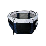 Trixie - enclos pour lapins / chiots ø 130 × 55 cm bleu / gris Trixie - enclos pour lapins / chiots ø 130 × 55 cm bleu / gris