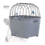 Trixie - panier pour porte - bagages en plastique et metal - 36 x 47 x 46 cm - gris - pour chien