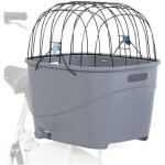 Trixie - panier pour porte - bagages en plastique et metal - 36 x 47 x 46 cm - gris - pour chien