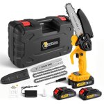 Tron�onneuse � batterie 6 pouces 21v 2. 0ah ? avec bo�te en plastique ? installation facile ? autolubrifiante ...