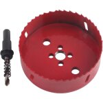 Le trou de 110mm a vu le coupeur, peu de perceuse en acier � grande vitesse m42 pour le tuyau en aluminium ...