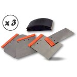 Trousse de 4 couteaux de carrossier avec ou sans cale � poncer - quantit� x 3 - kit 4 couteaux + cale ...